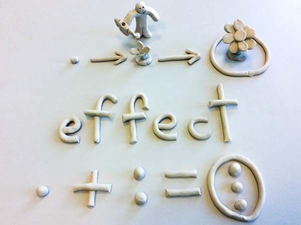 Match Effect shown with clay for dyslexics